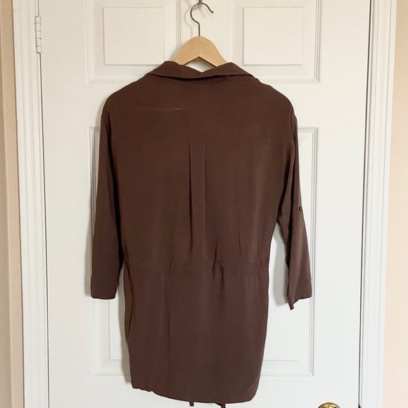 🍫About a Girl Mocha Duster Cardigan Medium - Picture 2 of 6